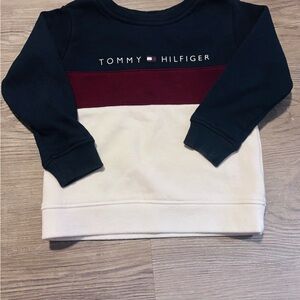 Tommy Hilfiger Kids' Navy, Burgundy, and White Sweatshirt